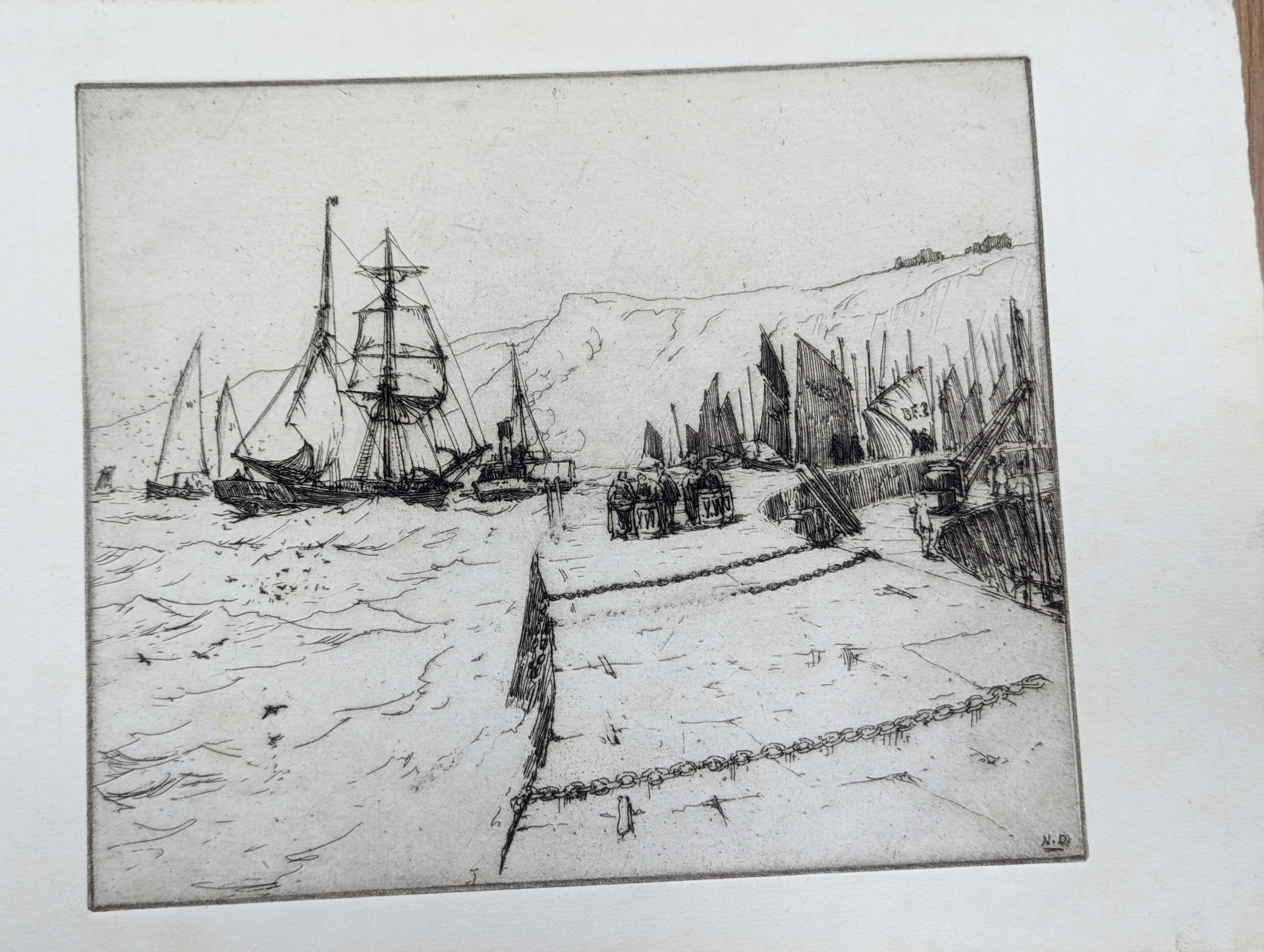 Nelson Dawson (1859-1941) eight unframed etchings
